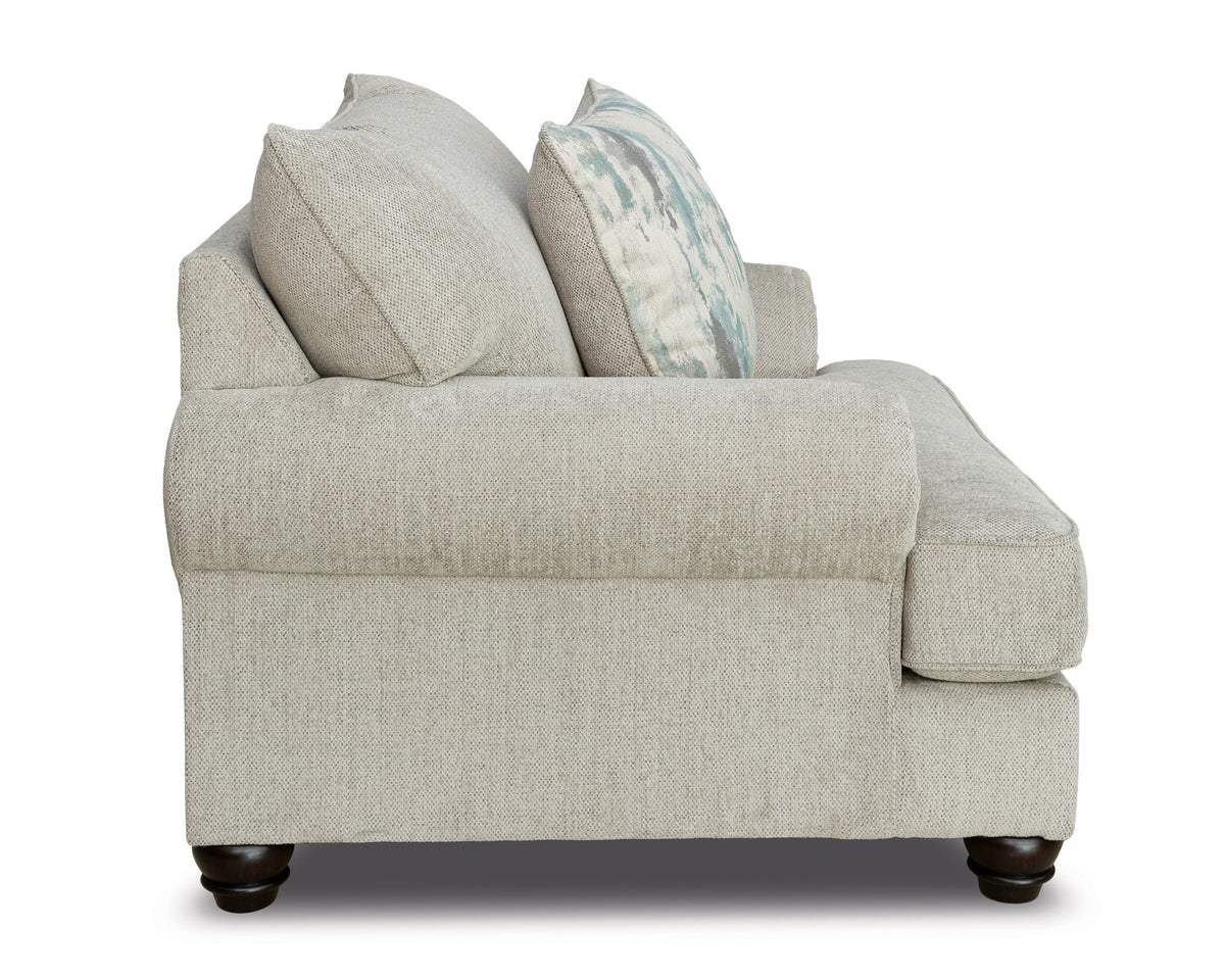 Akinlane Chair and a Half;Pewter