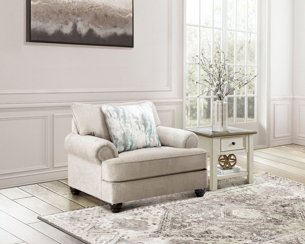 Akinlane Chair and a Half;Pewter