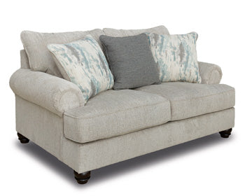 Akinlane Loveseat;Pewter