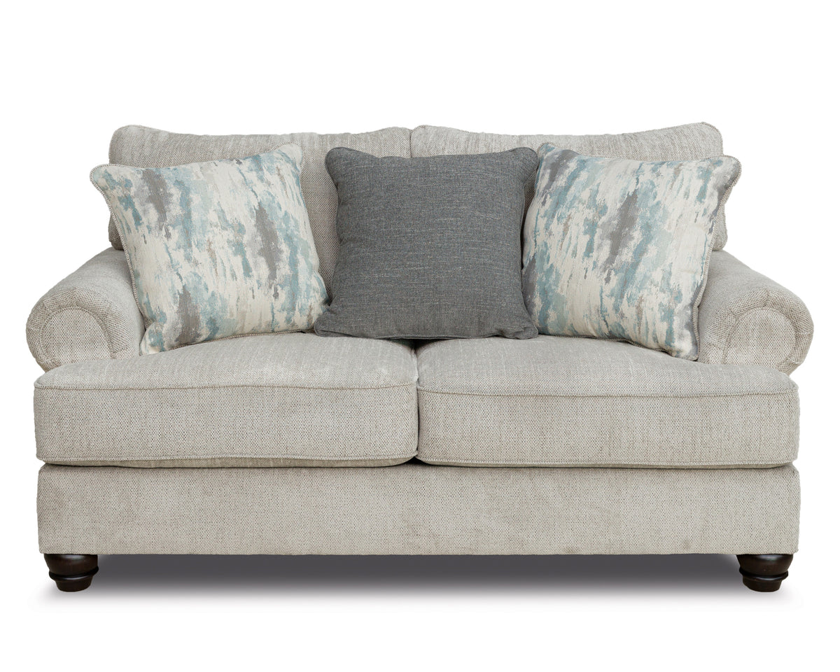 Akinlane Loveseat;Pewter
