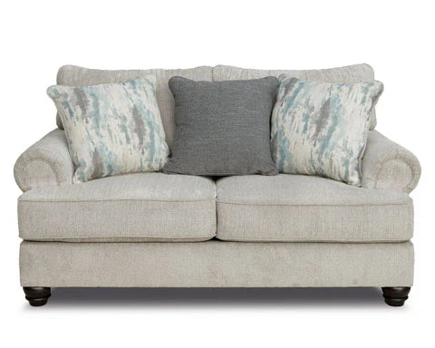 Akinlane Sofa & Loveseat;pewter