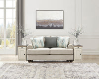 Akinlane Loveseat;Pewter