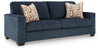 Aviemore Sofa and Loveseat; Ink