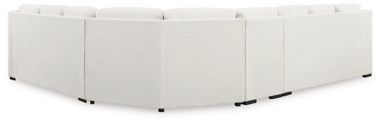 Accomplished 4-Piece Sectional Sofa;Stone