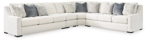 Accomplished 4-Piece Sectional Sofa;Stone