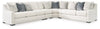 Accomplished 4-Piece Sectional Sofa;Stone