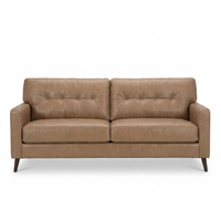 Bixler Sofa and Loveseat; Toffee