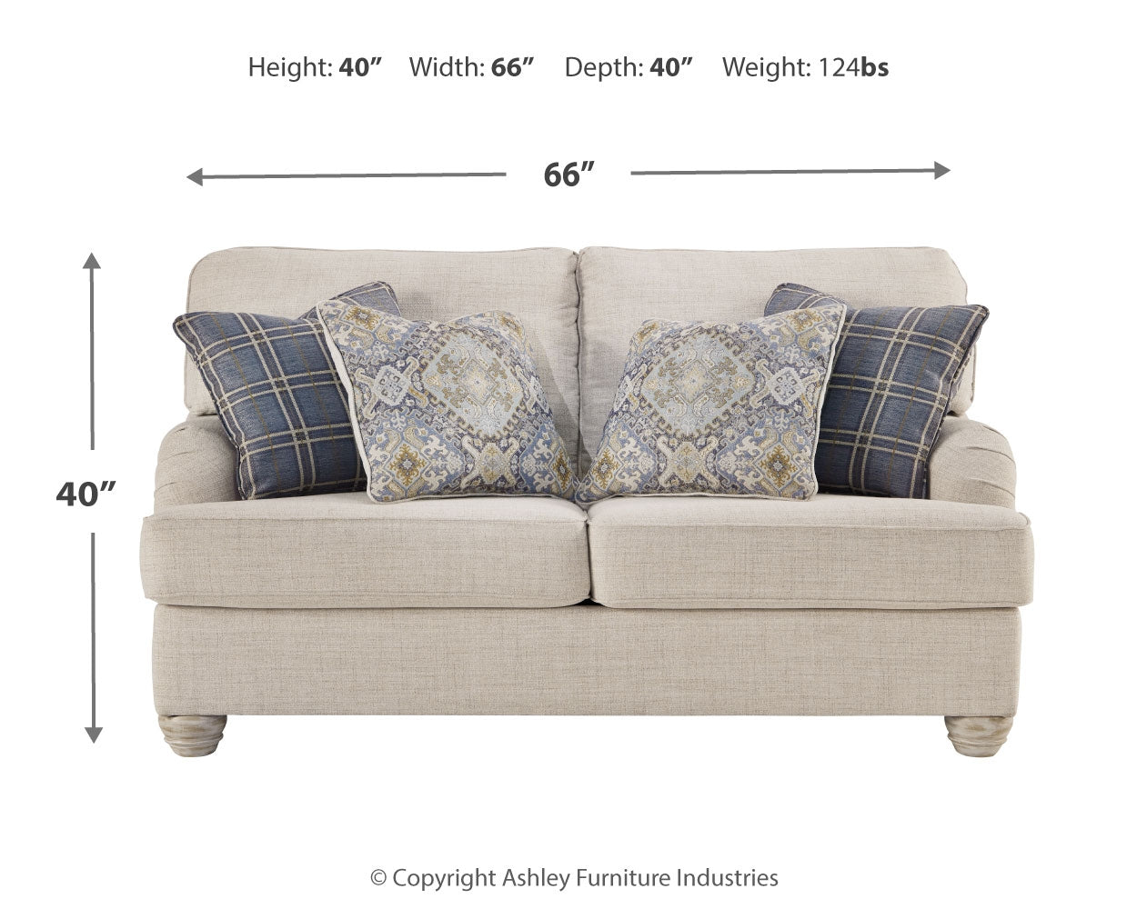 Traemore Loveseat - Ashley Furniture - Brunei