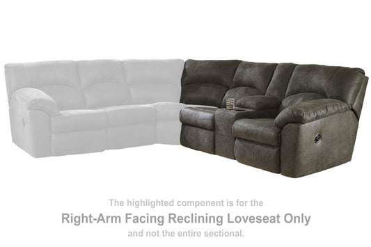 Tambo Right-Arm Facing Reclining Loveseat - Ashley Furniture - Brunei