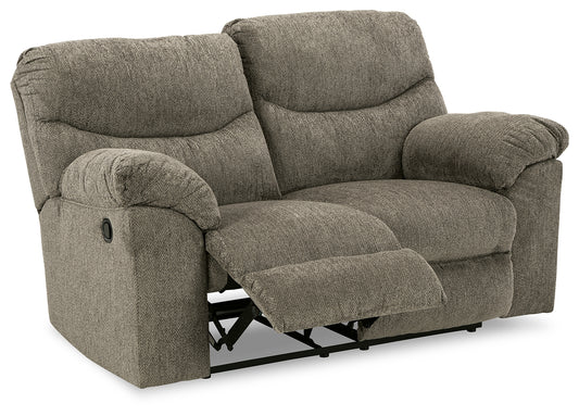 Alphons Reclining Loveseat;Putty