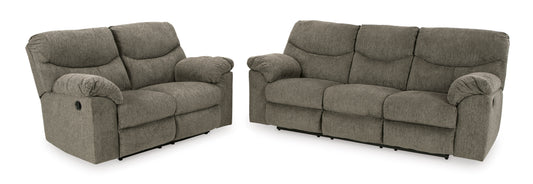 Alphons Sofa and Loveseat;Putty