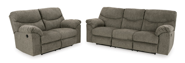 Alphons Sofa and Loveseat;Putty
