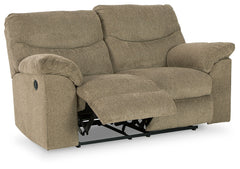 Alphons Reclining Loveseat;Briar