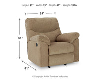 Alphons Recliner - Ashley Furniture - Brunei