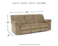 Alphons Reclining Sofa - Ashley Furniture - Brunei