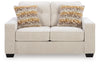 Storrow Loveseat;Stone