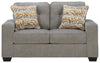 Storrow Loveseat;Iron
