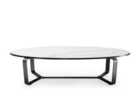 OVAL COCKTAIL TABLE-LANNISTONE;WHITE