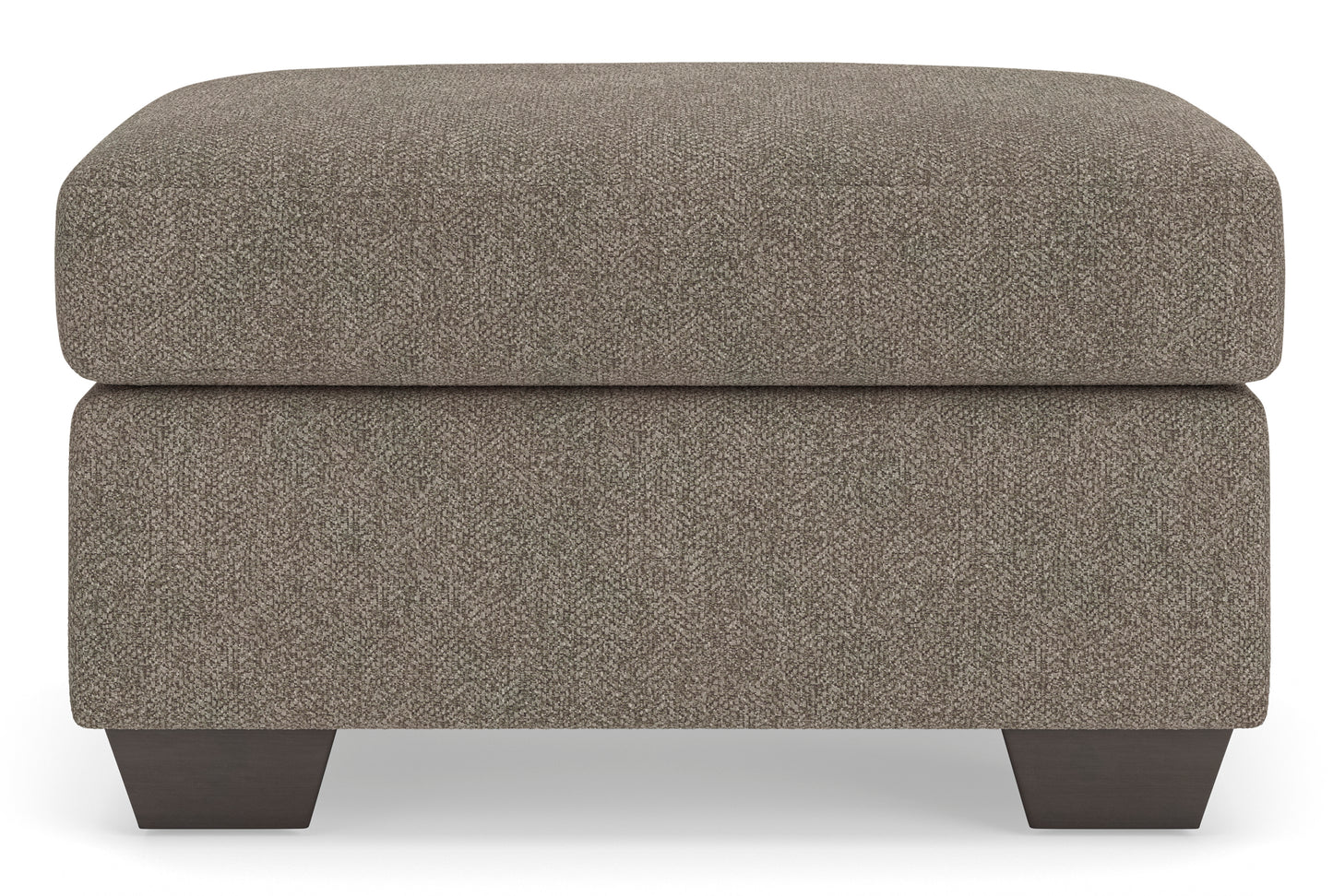 Triston-Peaks Ottoman;Suede
