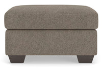 Triston-Peaks Ottoman;Suede