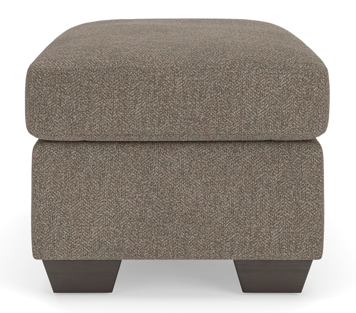 Triston-Peaks Ottoman;Suede