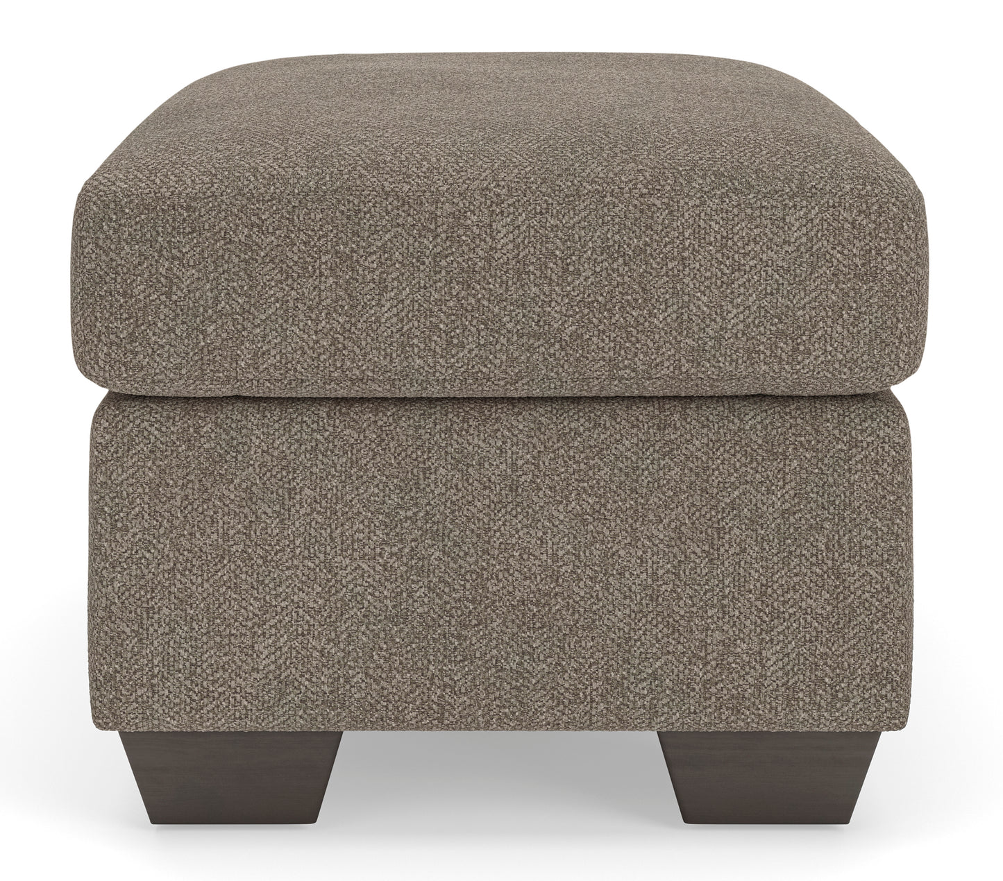 Triston-Peaks Ottoman;Suede