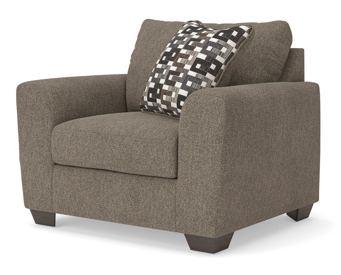 Triston-Peaks Chair and a Half;Suede