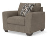 Triston-Peaks Chair and a Half;Suede