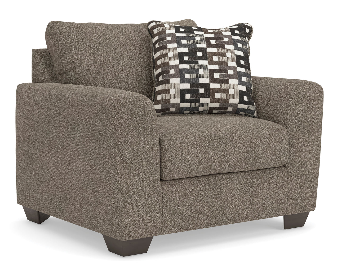 Triston-Peaks Chair and a Half;Suede