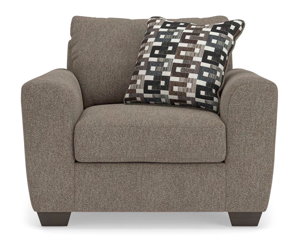 Triston-Peaks sofa set;Suede