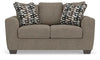 Triston-Peaks Loveseat;Suede