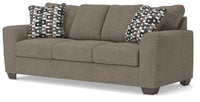 Triston-Peaks Sofa;Suede