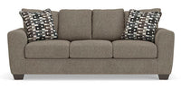Triston-Peaks sofa set;Suede