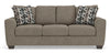 Triston-Peaks sofa set;Suede