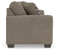 Triston-Peaks Sofa;Suede