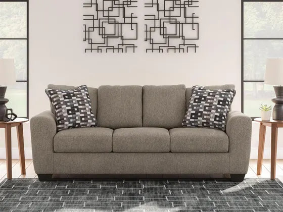 Triston-Peaks Sofa;Suede