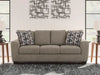 Triston-Peaks Sofa;Suede