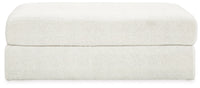 Karinne Oversized Accent Ottoman;Linen