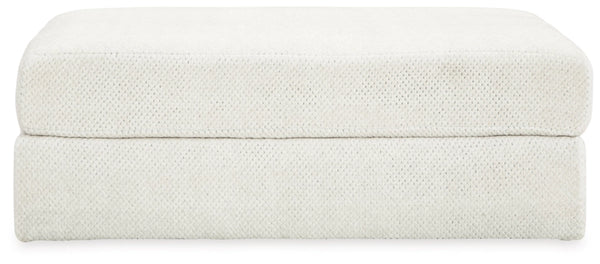 Karinne Oversized Accent Ottoman;Linen