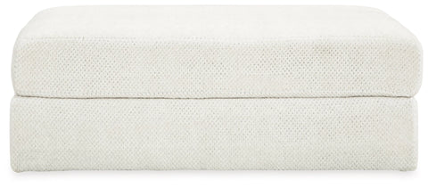 Karinne Oversized Accent Ottoman;Linen