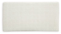 Karinne Oversized Accent Ottoman;Linen