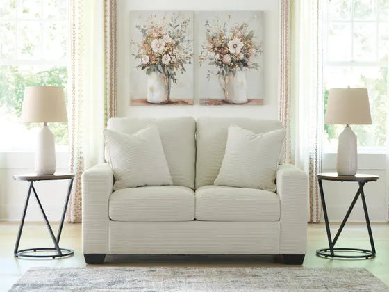 Amesley Loveseat;Ivory