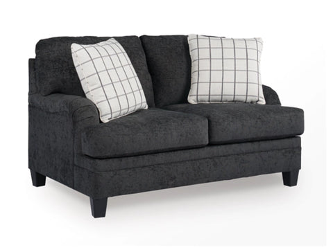 Bralynn Loveseat; Steel