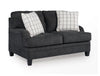 Bralynn Loveseat; Steel