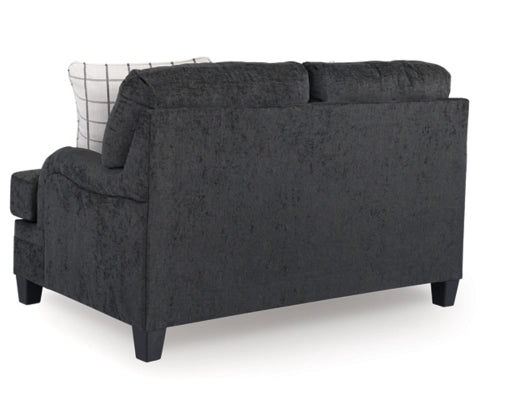 Bralynn Loveseat; Steel