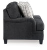 Bralynn Loveseat; Steel