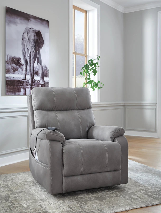 Next-Gen DuraPella Performance Fabric Power Lift Recliner;slate