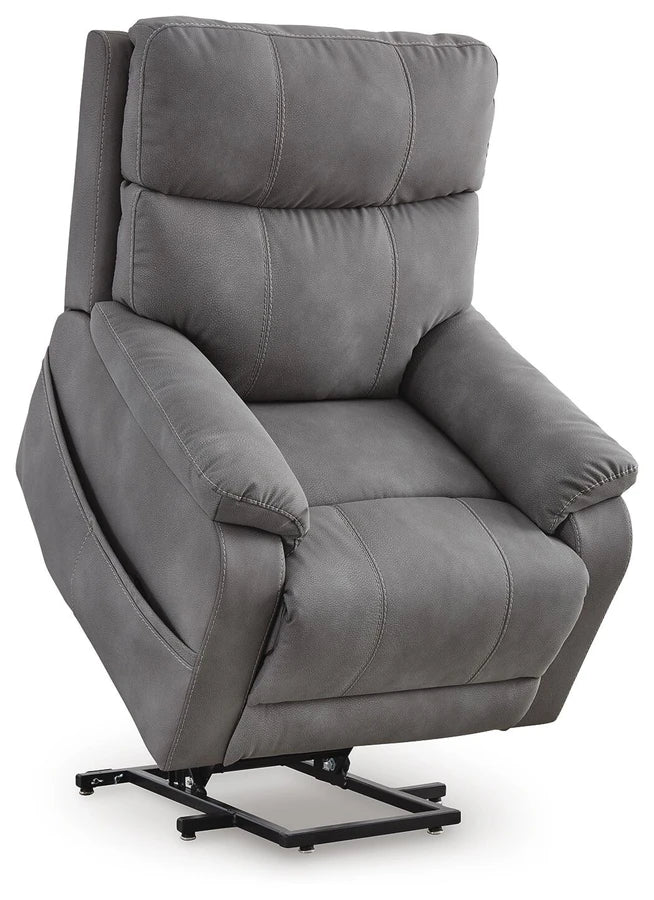Next-Gen DuraPella Performance Fabric Power Lift Recliner;slate