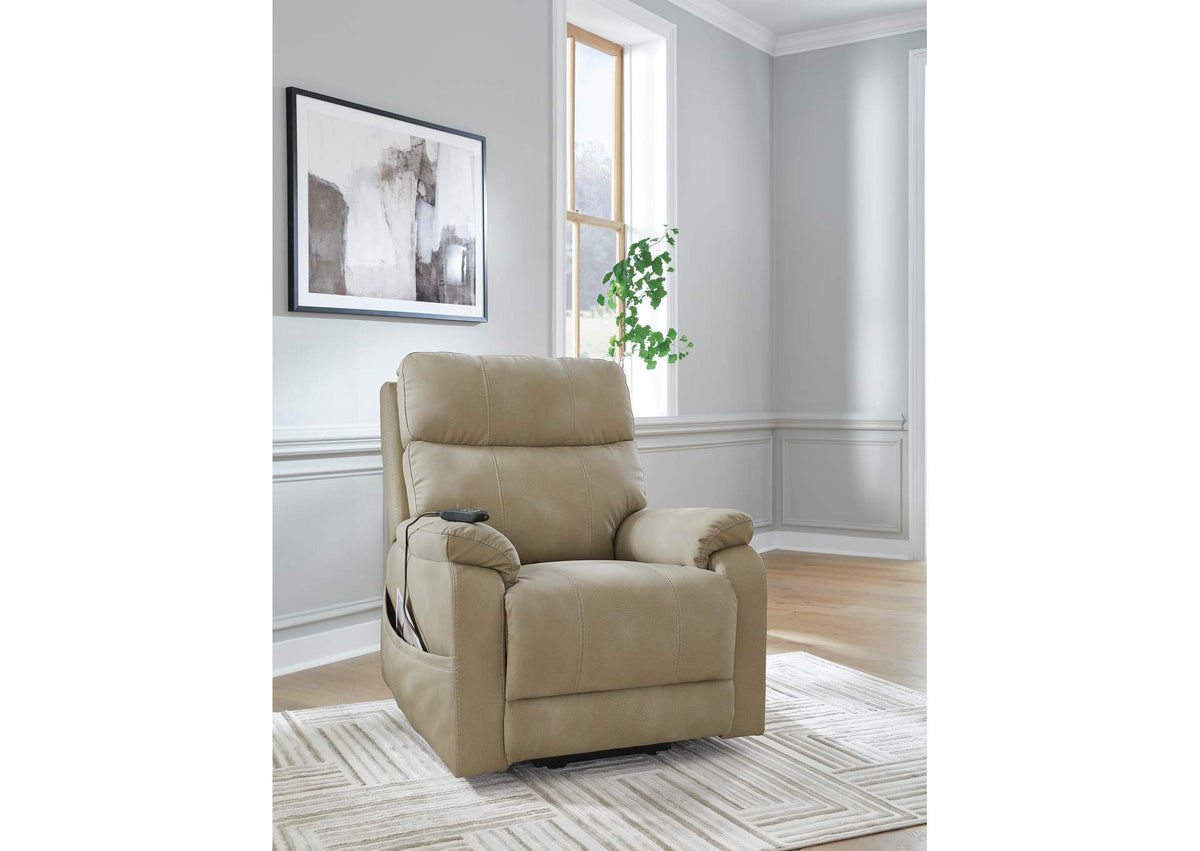 Next-Gen Durapella Power Lift Recliner;Sand