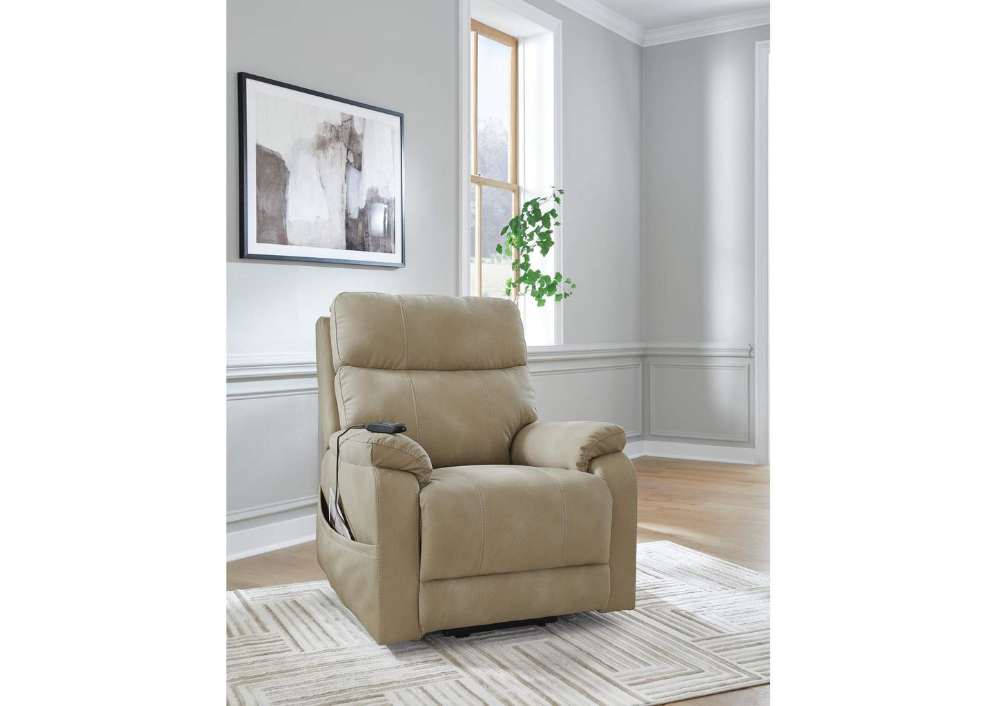 Next-Gen Durapella Power Lift Recliner;Sand